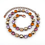 Antique Copper | Autumn Violets | 8.5mm Crystal Jewelry