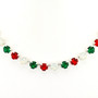 Shiny Silver | Merry Christmas | 8.5mm Crystal Jewelry
