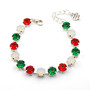 Shiny Silver | Merry Christmas | 8.5mm Crystal Jewelry
