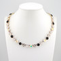 Shiny Silver | Black Tie Affair | 8.5mm Crystal Necklace