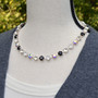 Shiny Silver | Black Tie Affair | 8.5mm Crystal Necklace