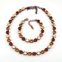 Antique Copper | Brown Sugar | 8.5mm Crystal Jewelry