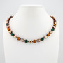 Antique Copper | Pumpkin Spice | 8.5mm Crystal Jewelry Necklace