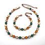 Antique Copper | Pumpkin Spice | 8.5mm Crystal Jewelry