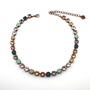 Antique Copper | Endless Weekend | 8.5mm Crystal Necklace