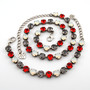 Buffalo Plaid 8mm Austrian Crystal Jewelry Necklace