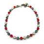 Buffalo Plaid 8mm Austrian Crystal Jewelry Necklace