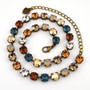 Antique Brass | Coffee House Blues | 8.5mm Crystal Jewelry