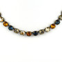Fall Flannel 8mm Austrian Crystal Jewelry Necklace