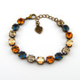 Fall Flannel 8mm Austrian Crystal Jewelry Bracelet