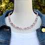 Pure Radiance 8.5mm Austrian Crystal Necklace in Rose Gold