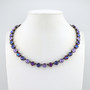 Antique Silver | Purple Haze | 8.5mm Crystal Necklace