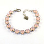 Antique Silver | Rose Water Opal | 8.5mm Crystal Jewelry Bracelet