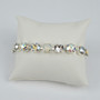 White Whisper 8.5mm Austrian Crystal Jewelry Bracelet