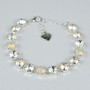 White Whisper 8.5mm Austrian Crystal Jewelry Bracelet