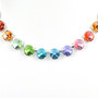 Pastel Rainbow in Shiny Silver