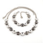 Smoke & Mirrors Half Length Jewelry in Antique Silver