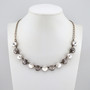 Smoke & Mirrors Half Length Necklace in Antique Silver