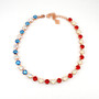 Rose Gold | All American Girl | 8.5mm Crystal Necklace