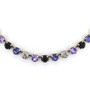 Chills and Thrills 8.5mm Austrian Crystal Necklace in Antique Silver