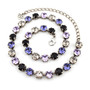 Chills and Thrills 8.5mm Austrian Crystal Necklace in Antique Silver