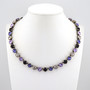 Chills and Thrills 8.5mm Austrian Crystal Necklace in Antique Silver