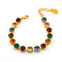 Gold | Fall Bliss | 8.5mm Crystal Jewelry Bracelet
