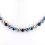 Antique Silver | Jean Blue | 8.5mm Crystal Jewelry