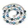 Antique Silver | Jean Blue | 8.5mm Crystal Jewelry