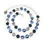 Shiny Silver | Jean Blue | 8.5mm Crystal Jewelry