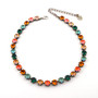 Antique Silver | Chameleon | 8.5mm Crystal Jewelry Necklace