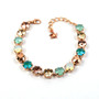 Rose Gold | Mojito Mint | 8.5mm Crystal Jewelry Bracelet