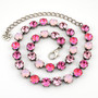 Antique Silver | Pink Shimmer | 8.5mm Crystal Jewelry