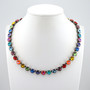 Antique Silver | Pool Party | 8.5mm Crystal Jewelry Necklace
