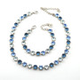 Rhodium | Heavenly Blues | 8.5mm Crystal Jewelry