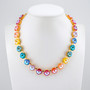 RAINBOW DELITE | GOLD | 3QTR LENGTH | 12MM CRYSTAL NECKLACE