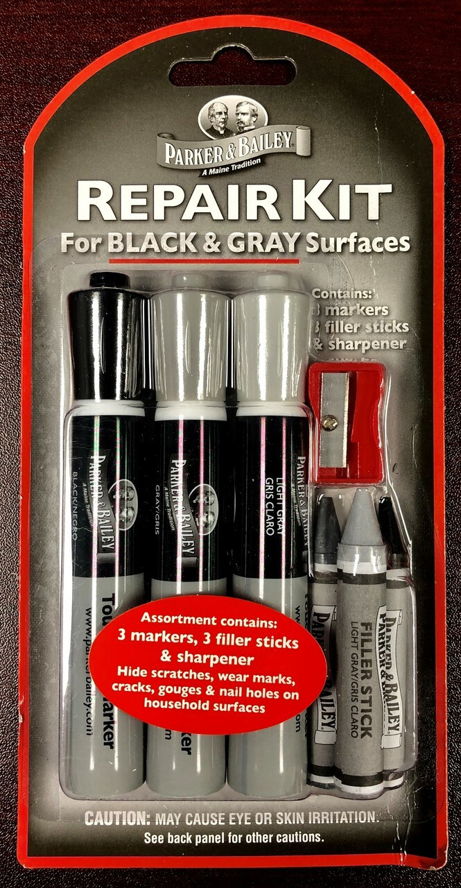 Parker & Bailey Repair Kit for BLACK & GREY surfaces - Parker