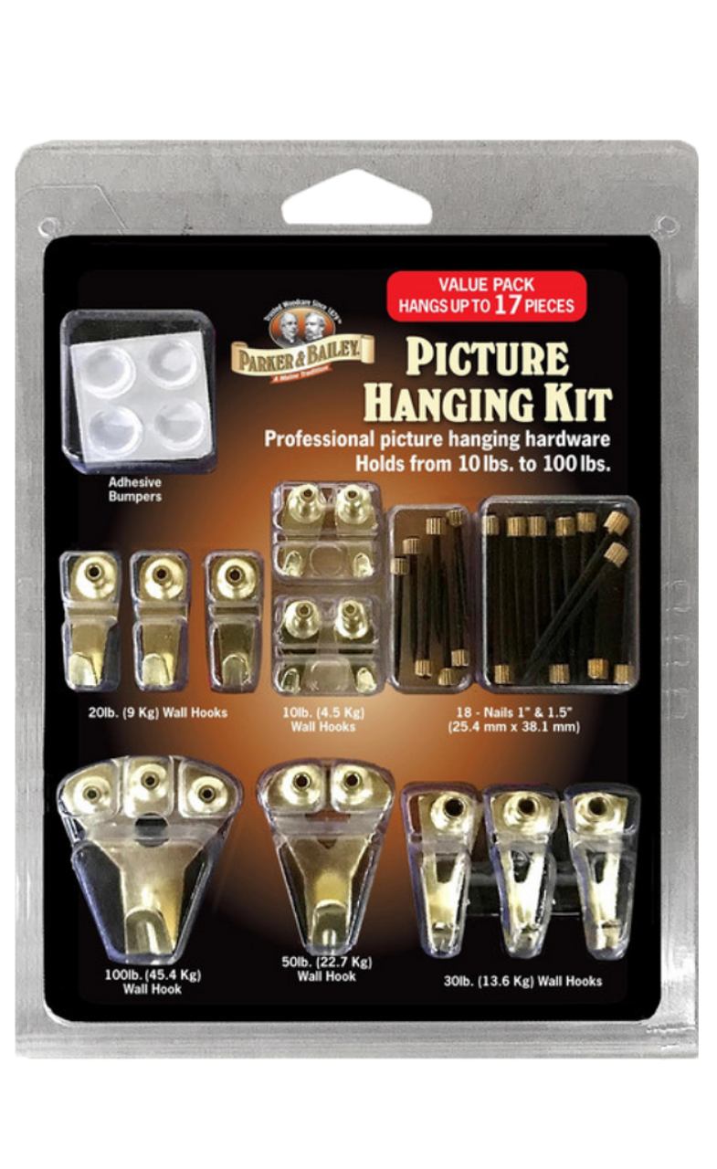 Parker & Bailey Picture Hanging Kit. Value Pack - Parker Bailey new store