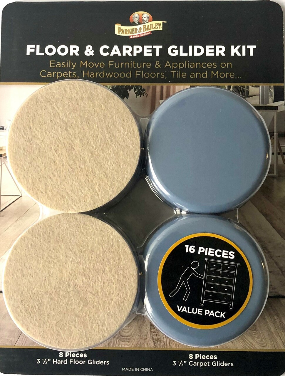 Parker & Bailey Floor & Carpet Glider Kit (set of 16) - Parker Bailey new  store