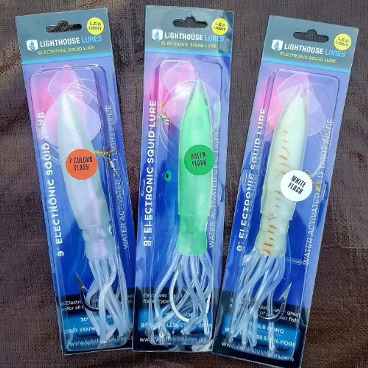 Lighthouse Lures 9 Electronic Squid - The Harbour Chandler