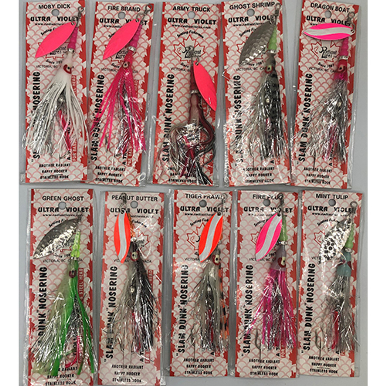 Radiant Hoochies Assorted Squirt Rigged with Blade 10 Pack - The Harbour  Chandler