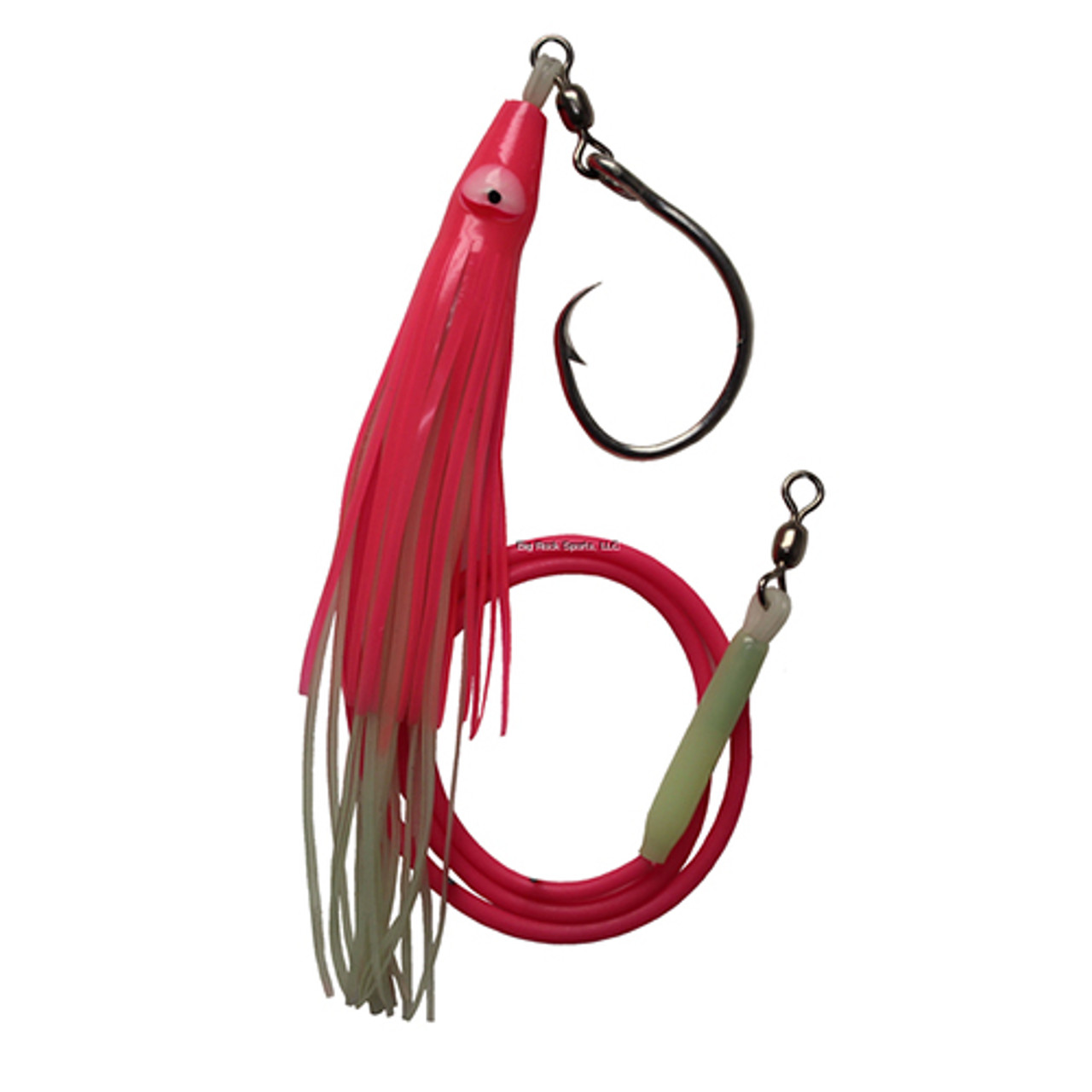 Gibbs Guide Series Halibut Rig 16/0 Circle Hook with Pink Skirt