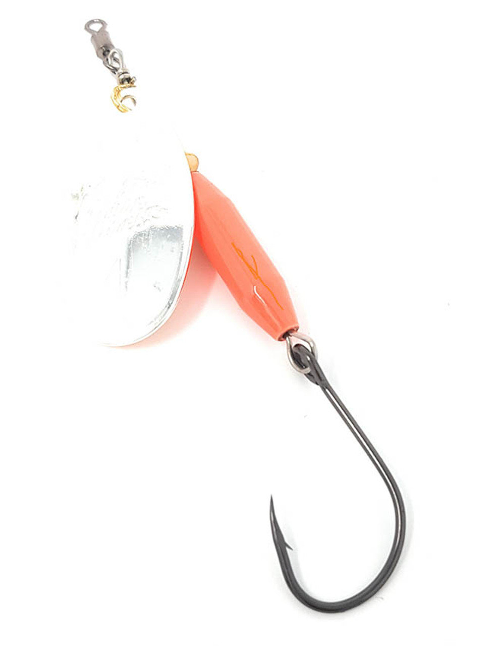 Prime Lures Weighted Spinner #5 - Silver & Orange