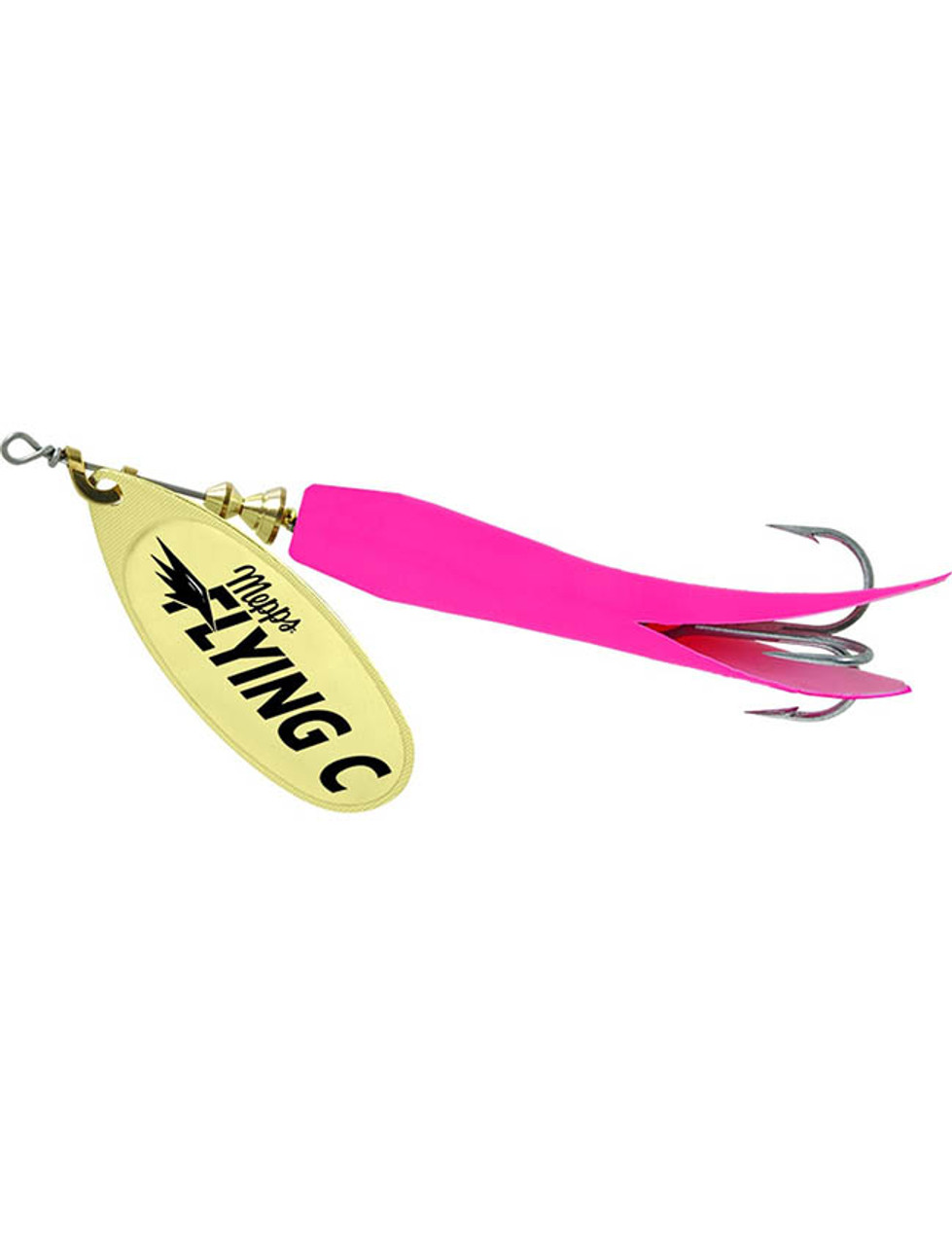 Mepps Flying C Lure - Hot Pink Sleeve & Gold Blade
