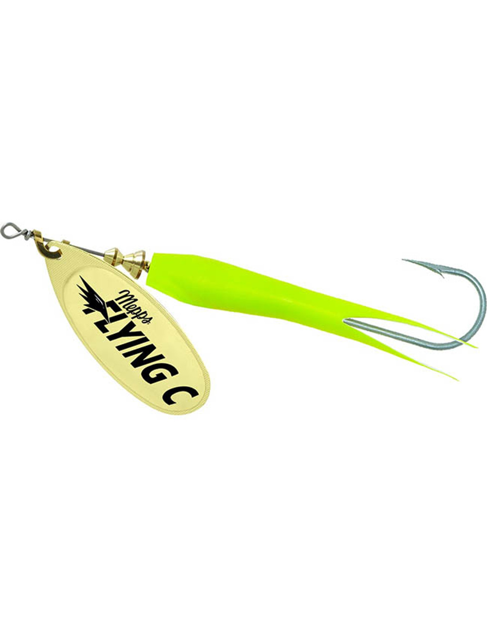 Mepps Flying C Lure - Hot Pink Sleeve & Gold Blade