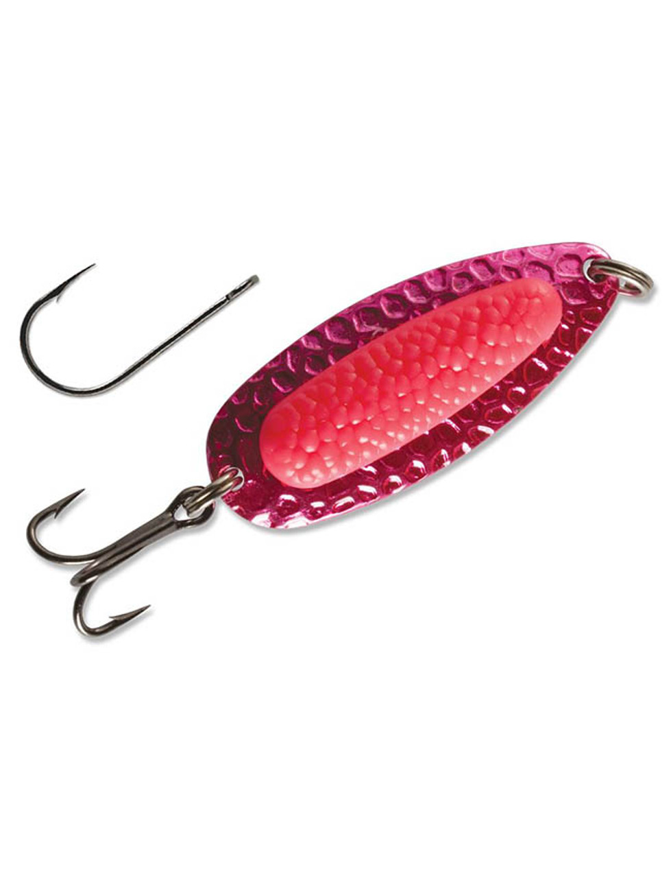 Blue Fox Pixee Spoon 1/2oz Metallic Hot Pink with Flo. Red Insert