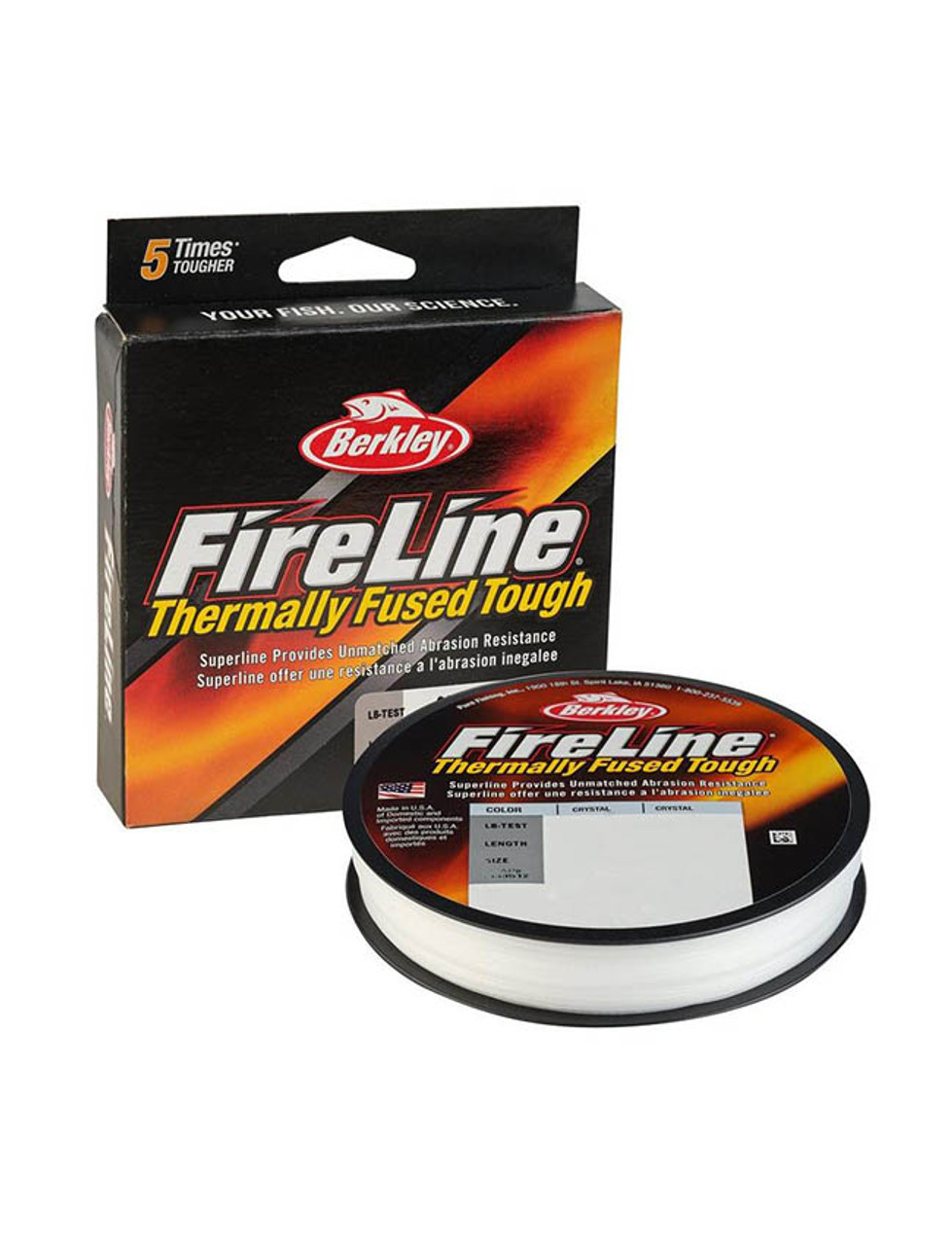 Berkley Fireline® Crystal Braided Super line Fishing Line 4 Lb