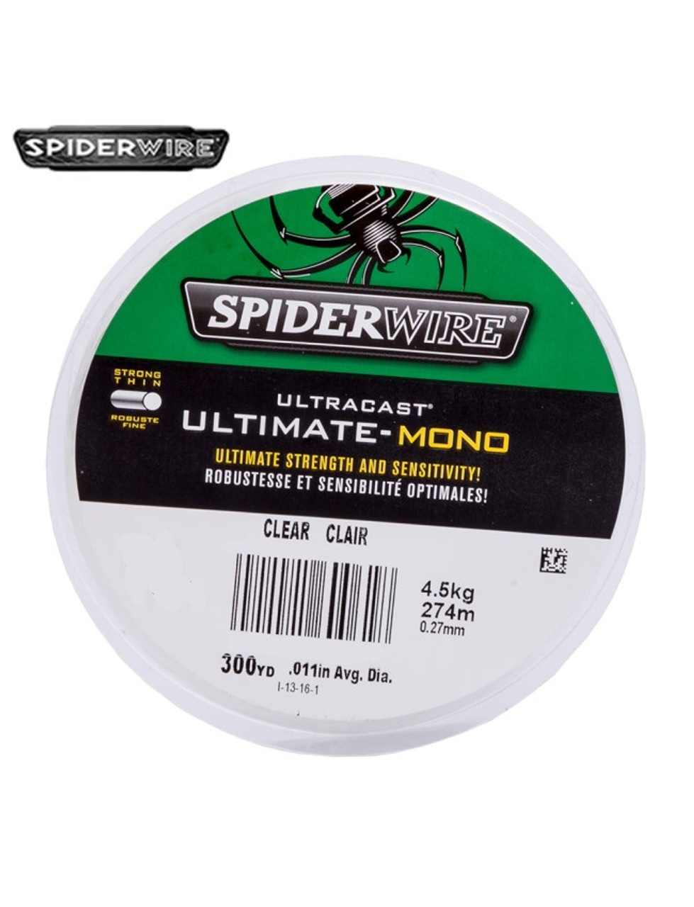 Spiderwire Ultracast Ultimate-Mono - Clear 12lb x 300yd