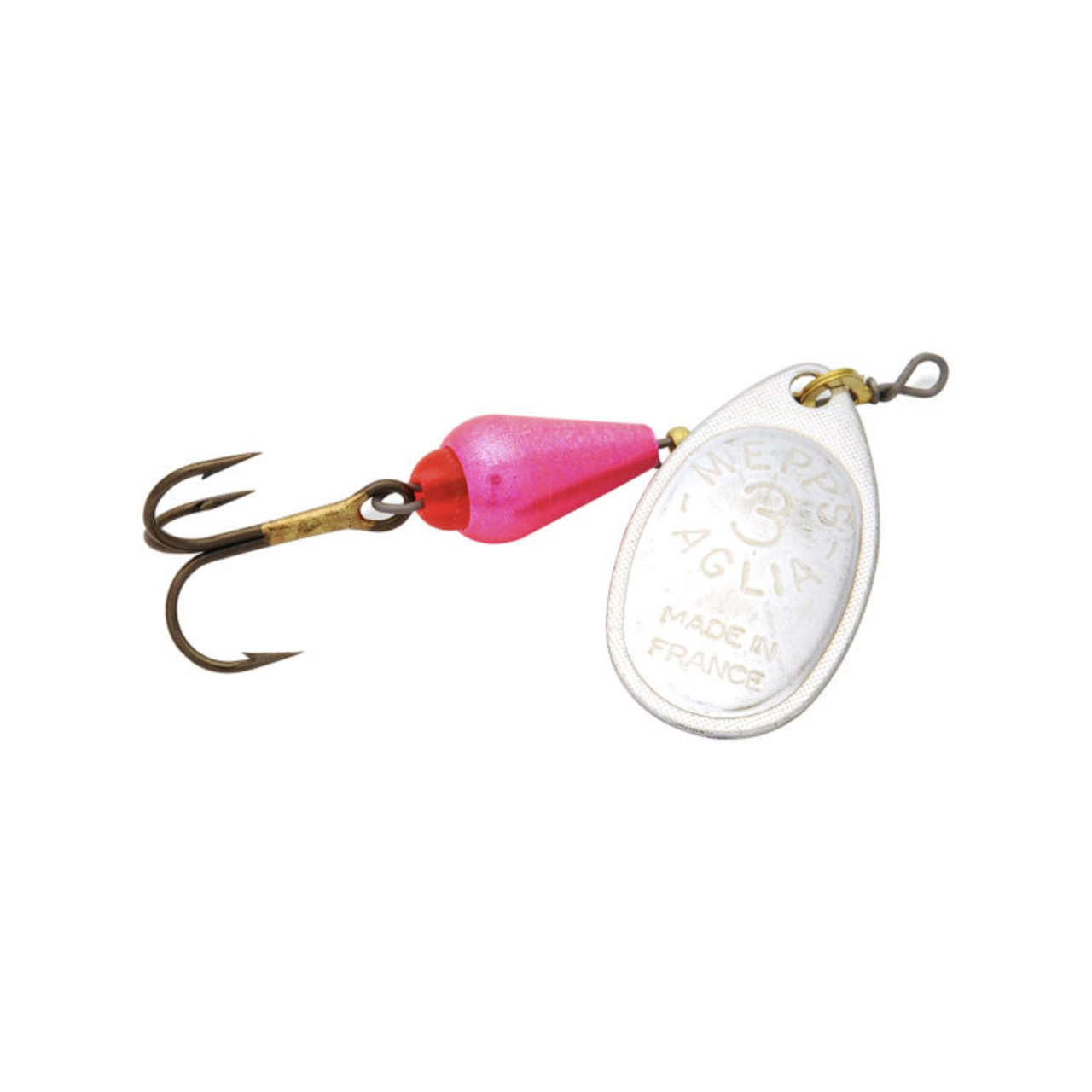 Mepps Aglia Brite In Line Spinner - #3 1/4oz Silver/Pink - The Harbour  Chandler