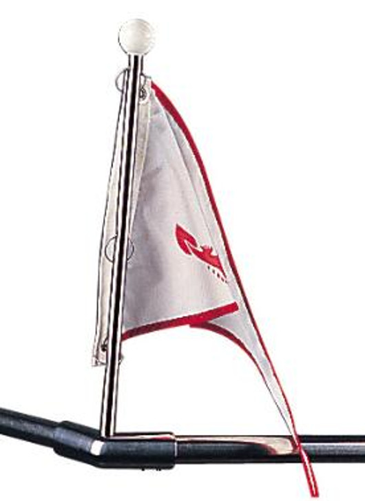 Seadog - BOW FORM FLAGPOLE Formed 304 Stainless Steel | Harbour Chandler